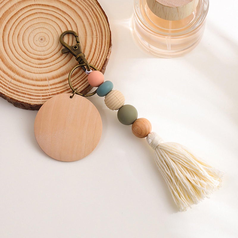 OZXCHIXU(TM) 20PCS Mini Small Craft Tassels 5.5cm Long for Decorative Key Cushion (Beige) - Image 4